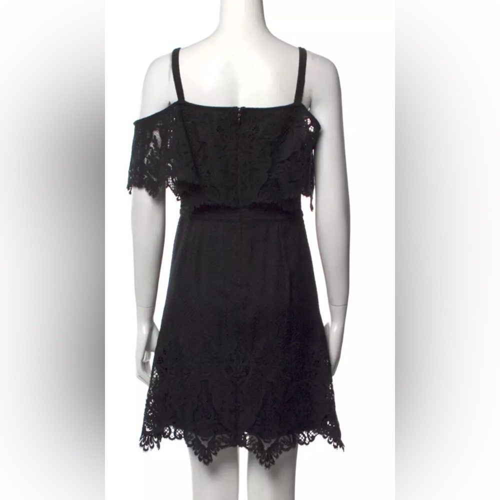 Kobi Halperin Boho Crochet Dress/Little Black Dress/Summer Sundress